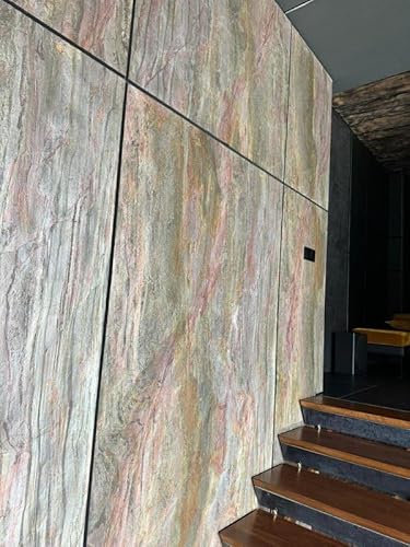 XXL Fliese 200 x 100cm Naturstein Dünnschiefer Furnier Echtstein Fliesen Steinplatten Innen + Außen + Dusche + Kamin + Gartenplatten Kunstleinwand Universalverkleidung uvm von Steintime