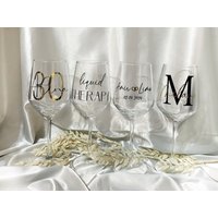 Weinglas|Glas|Personalisiert|Name|Geschenk| Geschenkidee Für Männer & Frauen|Geburtstag|Muttertag|Hochzeit|Jga|Weihnachten|Einzug|Vinyl von StellArtResin