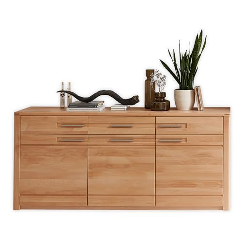 NATURE ONE Sideboard in Kernbuche teil-massiv FSC-zertifiziert - Moderne Kommode mit Schubladen und viel Stauraum - 190 x 86 x 45 cm (B/H/T) von Stella Trading