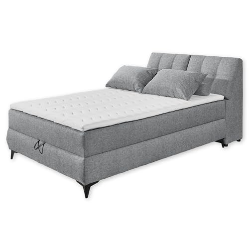 Stella Trading Atlantis 6 Boxbett 140x200 in Grau - Bequemes Doppelbett mit Bettkasten und Kaltschaum Topper - 145 x 102 x 240 cm (B/H/T) Stella Trading Atlantis 6 Boxbett 140x200 in Grau - Bequemes Doppelbett mit Bettkasten und Kaltschaum Topper - 145 x 102 x 240 cm (B/H/T) von Stella Trading