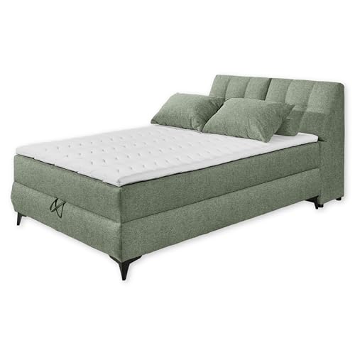 Stella Trading Atlantis 6 Boxbett 140x200 in Olive - Bequemes Doppelbett mit Bettkasten und Kaltschaum Topper - 145 x 102 x 240 cm (B/H/T) Stella Trading Atlantis 6 Boxbett 140x200 in Olive - Bequemes Doppelbett mit Bettkasten und Kaltschaum Topper - 145 x 102 x 240 cm (B/H/T) von Stella Trading