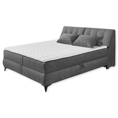 ATLANTIS 6 Boxbett 180x200 in Anthrazit - Bequemes Doppelbett mit Bettkästen und Kaltschaum Topper - 185 x 102 x 240 cm (B/H/T) ATLANTIS 6 Boxbett 180x200 in Anthrazit - Bequemes Doppelbett mit Bettkästen und Kaltschaum Topper - 185 x 102 x 240 cm (B/H/T) von Stella Trading