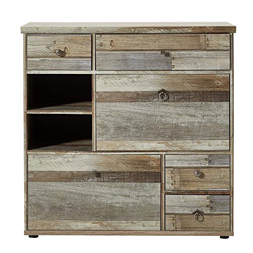 Bonanza Vintage Schuhschrank in Driftwood Optik - Retro Schuhregal mit viel Stauraum für Ihre Schuhe - 99 x 98 x 40 cm (B/H/T) Bonanza Vintage Schuhschrank in Driftwood Optik - Retro Schuhregal mit viel Stauraum für Ihre Schuhe - 99 x 98 x 40 cm (B/H/T) von Stella Trading