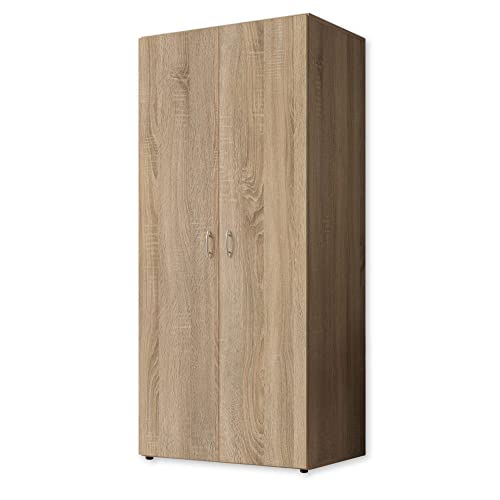 58-122-66 BASE 2 Eiche Sägerau Nb. Kleiderschrank, Jugenzimmerschrank Stauraumschrank 2türig 58-122-66 BASE 2 Eiche Sägerau Nb. Kleiderschrank, Jugenzimmerschrank Stauraumschrank 2türig von Stella Trading