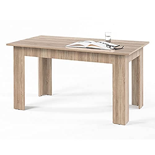 Stella Trading Esstisch Admiral, Holz, Korpus Und Front: Sonoma Nachbildung, 140 x 75 x 80 cm von Stella Trading