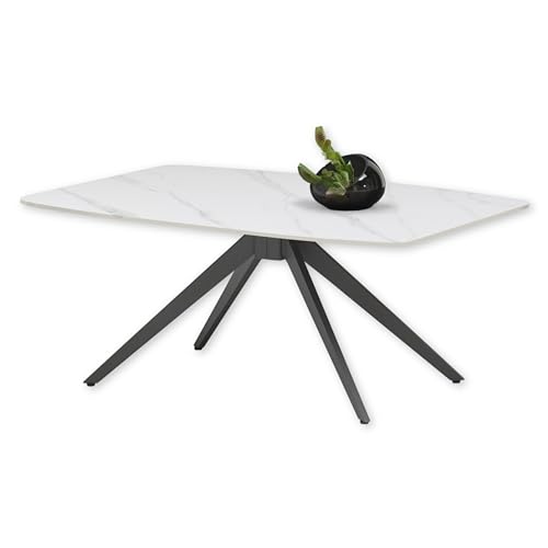 Stella Trading FINN Couchtisch in Marmor Optik, Weiß - Moderner Wohnzimmertisch mit Keramikplatte und Metallgestell - 110 x 45 x 70 cm (B/H/T) Stella Trading FINN Couchtisch in Marmor Optik, Weiß - Moderner Wohnzimmertisch mit Keramikplatte und Metallgestell - 110 x 45 x 70 cm (B/H/T) von Stella Trading