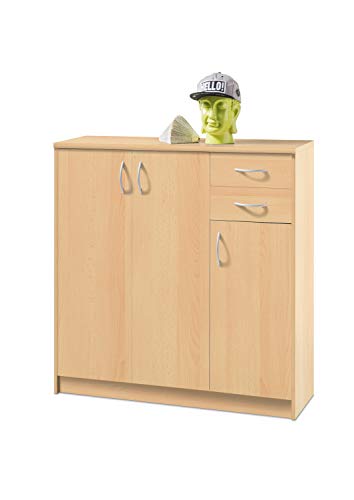 Stella Trading Kommode Buche Nachbildung, Schrank, BxHxT 109x112x35 cm von Stella Trading
