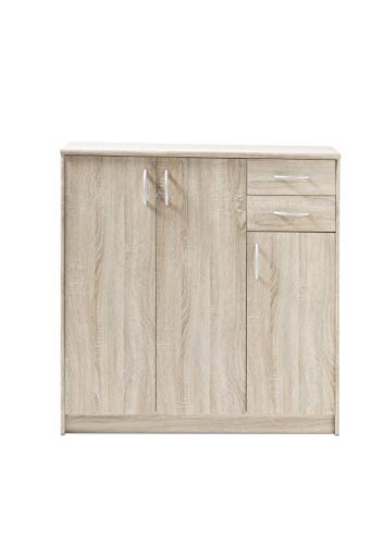 Stella Trading Kommode Eiche Sonoma Nachbildung, BxHxT 109x112x35 cm von Stella Trading