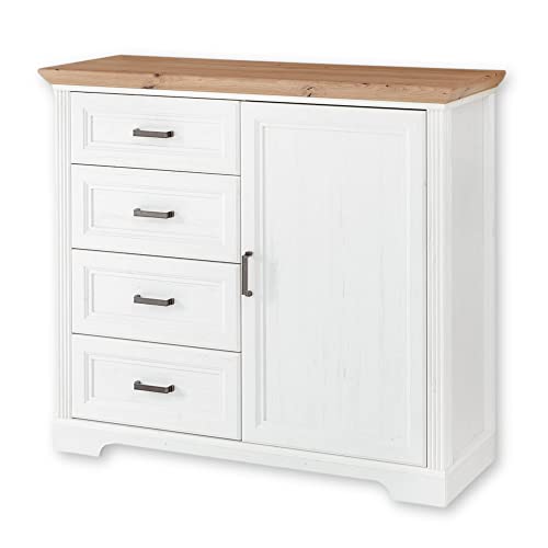Stella Trading Kommode in Pinie hell, Artisan Eiche Optik - Kommode im Landhausstil mit Schubladen und viel Stauraum - 115 x 102 x 41 cm (B/H/T) von Stella Trading