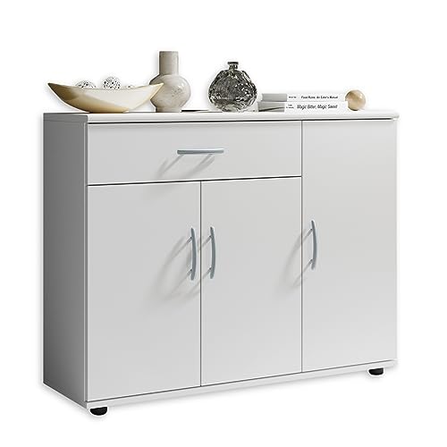 Stella Trading Sideboard in Weiß - Moderne Kommode mit Schublade und viel Stauraum für Wohnzimmer, Esszimmer und Flur - 90 x 70 x 30 cm (B/H/T) Stella Trading Sideboard in Weiß - Moderne Kommode mit Schublade und viel Stauraum für Wohnzimmer, Esszimmer und Flur - 90 x 70 x 30 cm (B/H/T) von Stella Trading