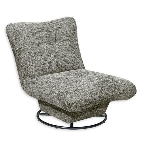 Stella Trading Maranello Sessel Wohnzimmer, Mixed Grey - Bequemer Fernsehsessel Relaxsessel drehbar - 96 x 75 x 93 cm (B/H/T) von Stella Trading