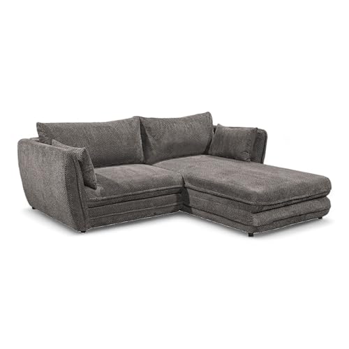 STANLEY Ecksofa mit Schlaffunktion in Ash - Moderne Eckcouch mit Bettkasten für Ihr Wohnzimmer - 240 x 90 x 192 cm (B/H/T) STANLEY Ecksofa mit Schlaffunktion in Ash - Moderne Eckcouch mit Bettkasten für Ihr Wohnzimmer - 240 x 90 x 192 cm (B/H/T) von Stella Trading