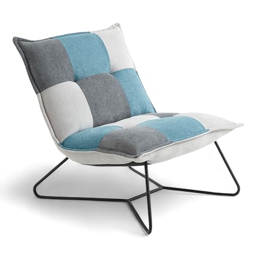 Stella Trading VICO Sessel, 3-farbig - Bequemer Wohnzimmer Fernsehsessel Relaxsessel mit schwarzem Metallgestell - 69 x 76 x 86 cm (B/H/T) von Stella Trading