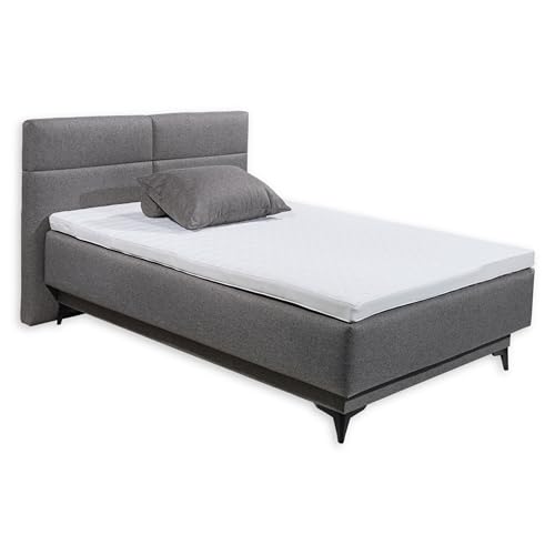 Stella Trading Verdon 6 Boxbett 120x200 in Anthrazit-Bequemes Einzelbett mit Bettkasten & Kaltschaum Topper-139 x 108 x 213 cm (B/H/T), 120 x 200 cm von Stella Trading