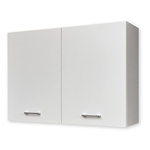 Stella Trading WOW Moderner Hängeschrank Küche in Weiß - Geräumiger Küchenschrank mit viel Stauraum - 100 x 72 x 31 cm (B/H/T) von Stella Trading