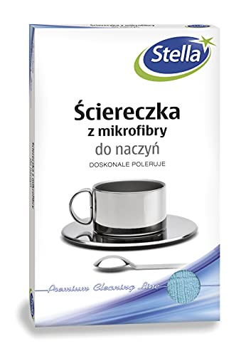 STELLA Mikrofaser-Geschirrtuch Mikrofaser-Reinigungstücher Mikrofasertuch für das Küchengeschirr / 1 Stück/Mix/entfernt Wasserflecke Flüssigkeiten Staub und Schmutz von Stella McCartney