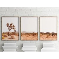 3Er Set Wüstendrucke , Joshua Tree Print Arizona Desert Boho Moderne Wandkunst Gallery Wall Art Prints-S116 von StellaPosterPrint