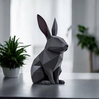 Hasen Figur „Low Poly Bunny" - Skulptur Hasen Figur „Low Poly Bunny" - Skulptur von StellaSelfmadeDeko
