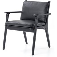 Stellar Works - Rén Dining Armchair, Eiche schwarz / schwarz von Stellar Works