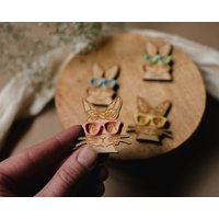 Magnet "Hase" Mit Hipster Brille/Ostergeschenk Magnet "Hase" Mit Hipster Brille/Ostergeschenk von Stellmichhin