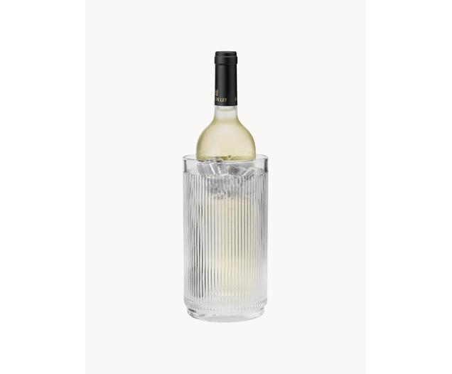 Glas-Flaschenkühler Pilastro mit Rillenrelief von Stelton