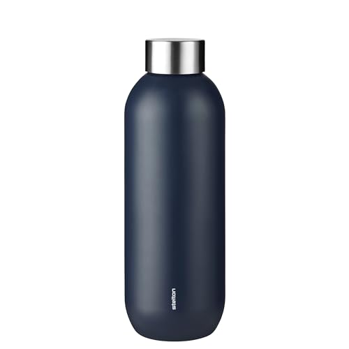 Stelton Isolierflasche Keep Cool, Edelstahl, Kunststoff, Soft Deep Ocean, 600 ml, 355-19 von Stelton