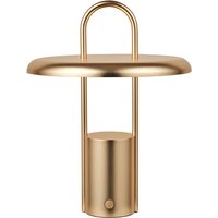 Leuchte Pier LED portable brass 25 cm H von Stelton