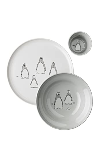 Pingo Kindergeschirr 3er Set, grau von Stelton