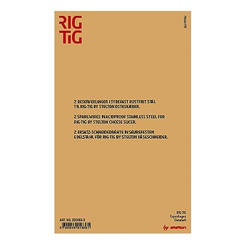 Rig-Tig 2 Ersatz-Schneidedr?hte f?r K?seschneider & Hobel, Schneidwerkzeug fu?r K?se, Z00069-9 von Stelton