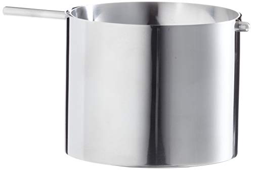 Stelton, Aschenbecher aus Edelstahl, Arne Jacobsen design, Cylinda line, H: 8 CM Ø: 10 CM von Stelton