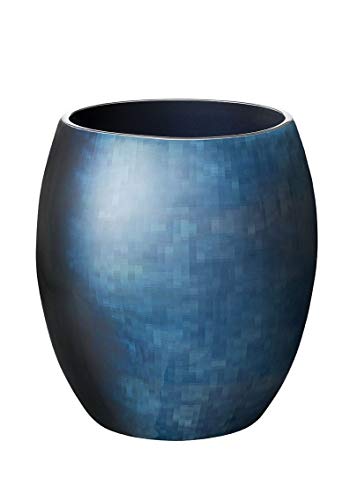 Stelton Stockholm Ø 131, klein-Horizon Vase, Aluminium mit kalter Emaille, 16.5 x 16.5 x 19 cm von Stelton