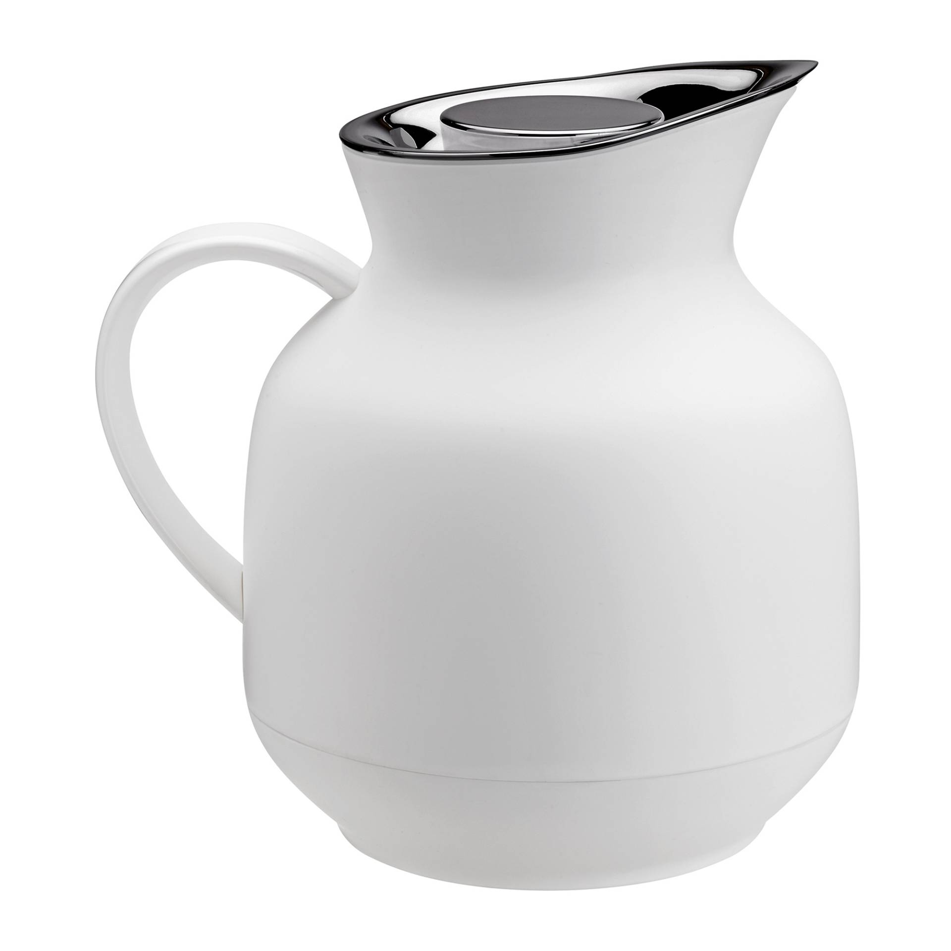 Stelton - Amphora Teeisolierkanne 1L - soft weiß/BPA- und Phthalatfrei/LxBxH 19,8x16x20,5cm/nicht spülmaschinenfest/Glaseinsatz auswechselbar von Stelton