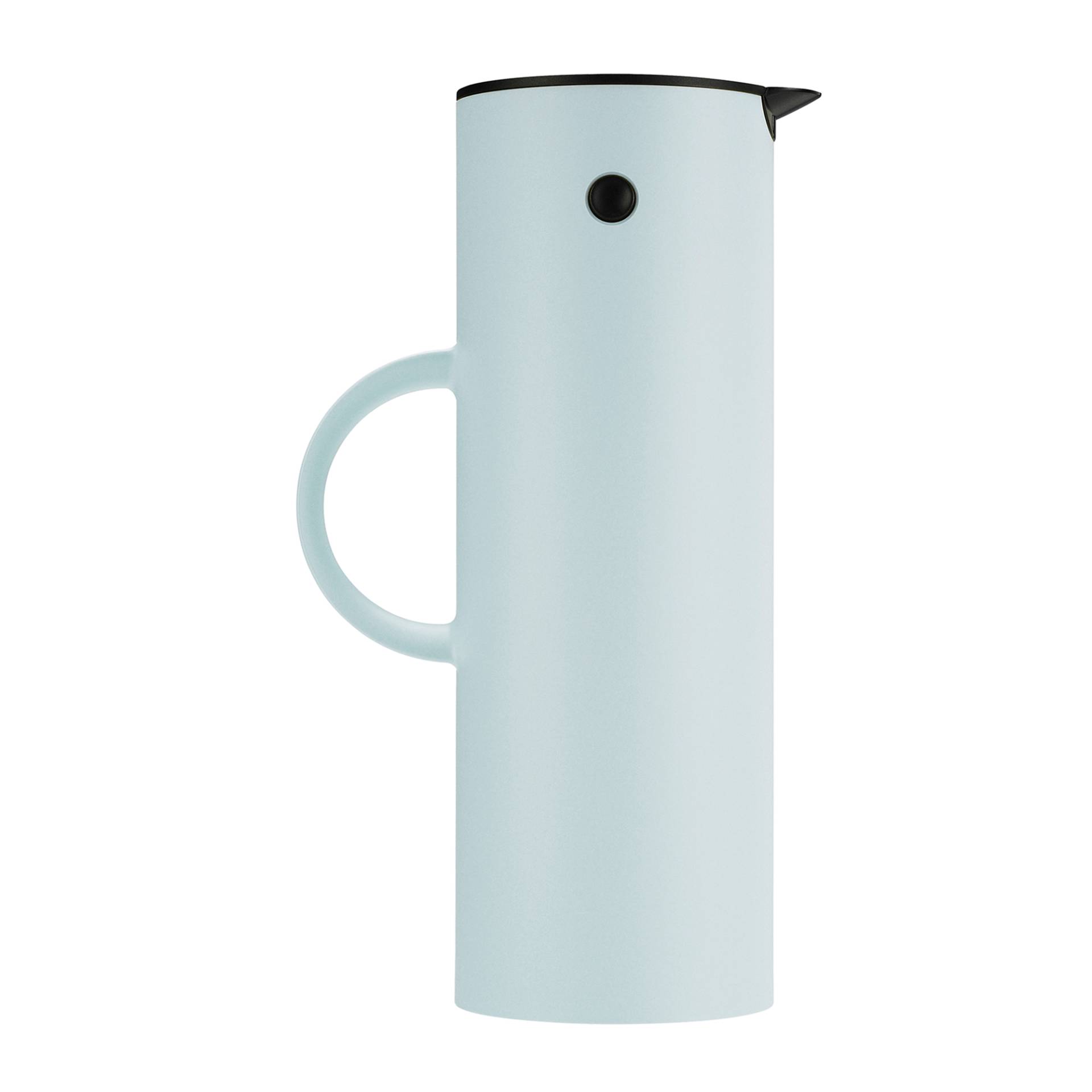 Stelton - EM77 Isolierkanne 1L - softeisblau/matt/BxH 17x30cm/Ø 10,5cm/FDA-Zulassung/Kippverschluss/Glaseinsatz von Stelton