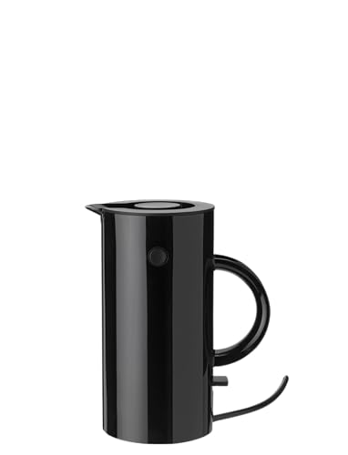 Stelton Wasserkocher Mini EM77 - Elektrischer Kocher, Wasserkessel, Teekanne - Schnell kochend, niedriger Energieverbrauch - 0,5 Liter, Schwarz, EU-Stecker von Stelton