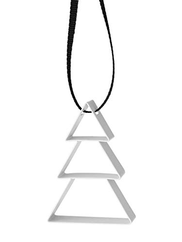 Stelton - Figura Ornament - Weihnachten - Weihnachtsbaum - Stahl mit Farblackierung - Weiß - Klein - W: 4cm x H: 5,5cm x Ø: 1,3cm von Stelton