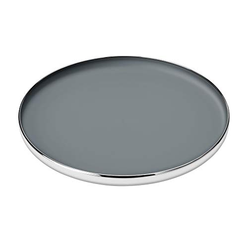 Stelton Foster elegantes Serviertablett mit rutschfestem Boden aus Edelstahl, H: 4,5 CM Ø: 40 CM von Stelton