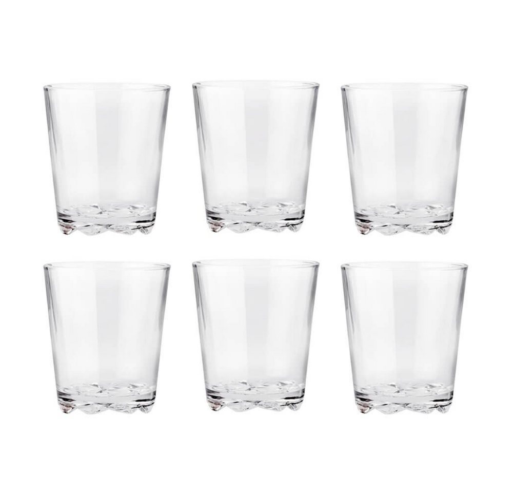 Stelton Glas Stelton Trinkgläser Glacier 6er Set 0,25 l, Maschinengeblasenes Glas von Stelton