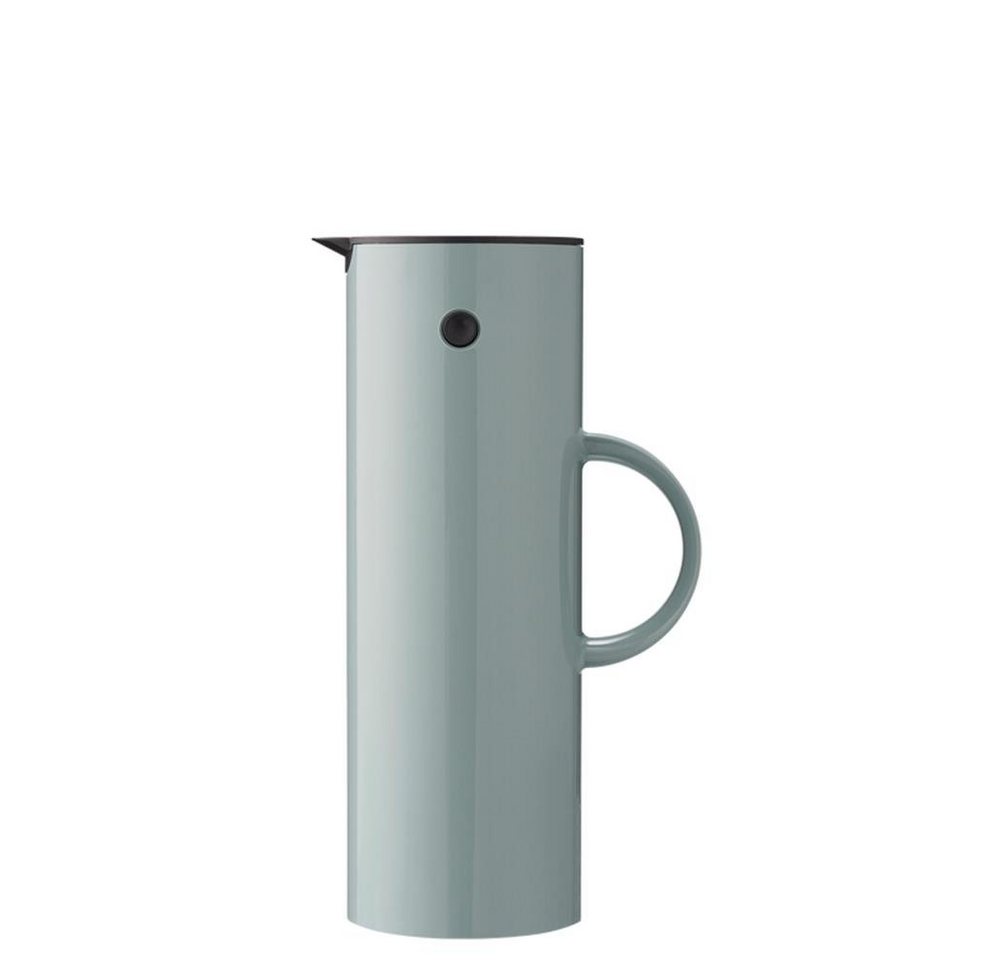 Stelton Isolierkanne EM77, 1 l, mit Glaseinsatz, Kippverschluss und Schraubdeckel von Stelton