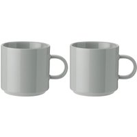 Stelton - Kaffee Tasse, hellgrau (2er-Set) von Stelton