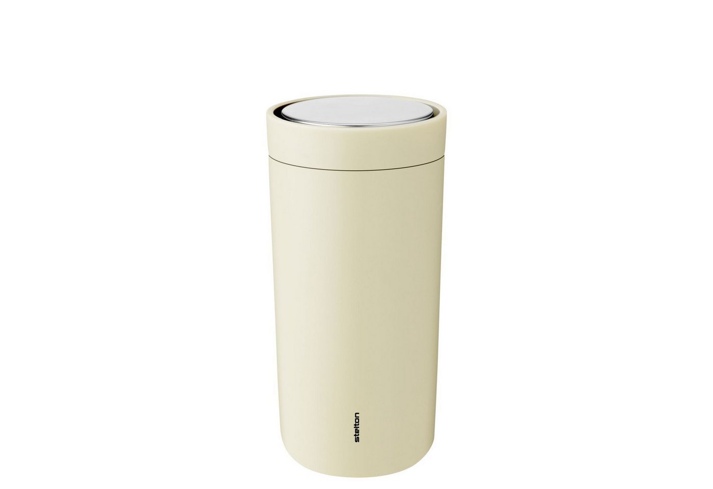 Stelton Thermobecher To Go Click Mellow Yellow 400 ml, Edelstahl, Kunststoff von Stelton