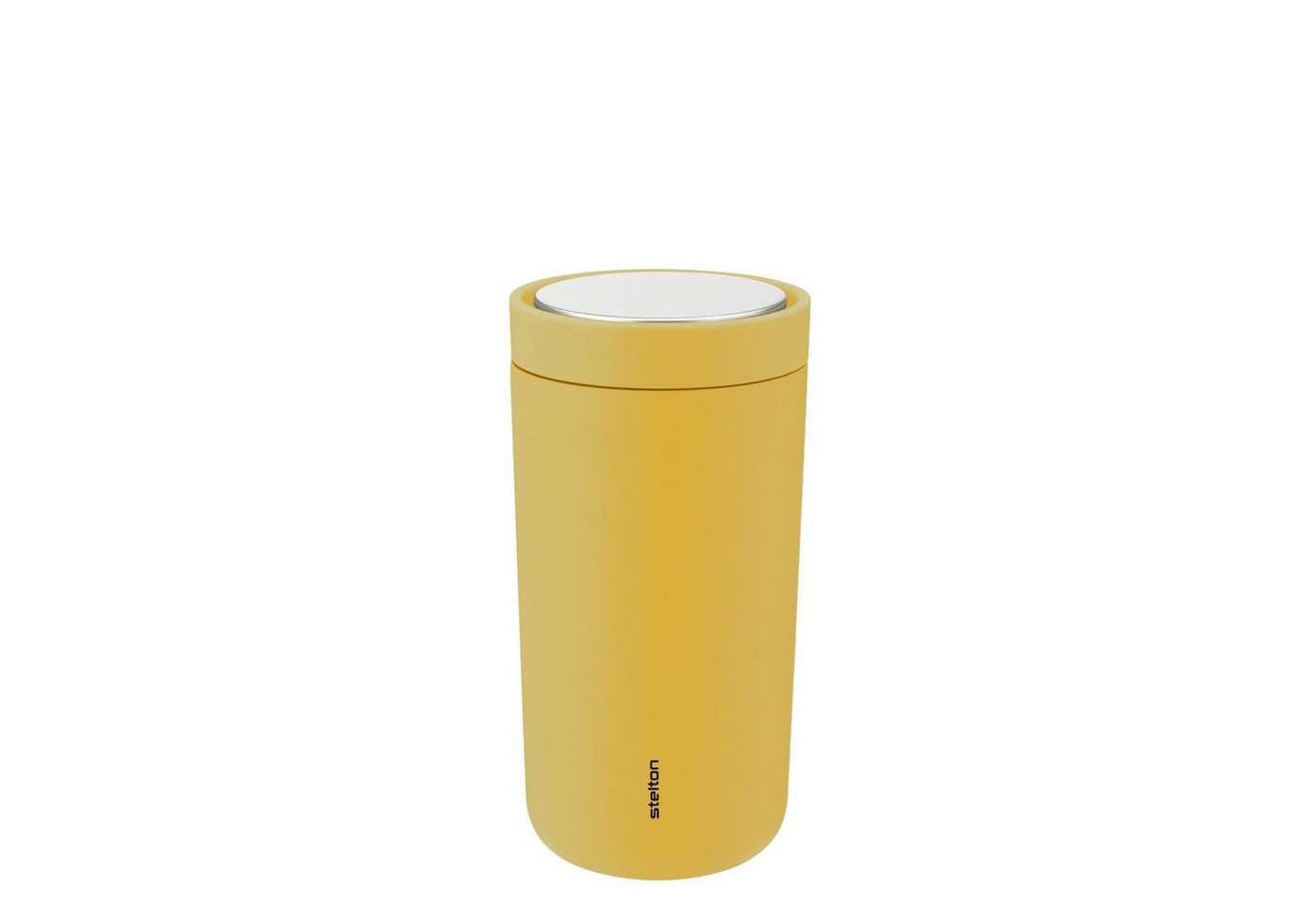 Stelton Thermobecher To Go Click Poppy Yellow 200 ml, Edelstahl, Kunststoff von Stelton