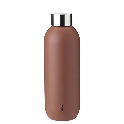 Stelton Thermosflasche Keep Cool - Thermo-Trinkflasche - Doppelwandige Isolierkanne - Moderner Design-Thermobecher für Wasser, heiße & kalte Getränke, Kaffee, Tee - 0,6 Liter, Rost von Stelton