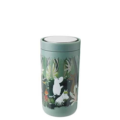 Stelton To-Go Click - Thermobecher, doppelwandige Isolierflasche - Rostfreier, auslaufsicherer Kaffeebecher/Teebecher mit Smart-Click-Deckel - Heiße Getränke - 0,2 Liter, Moomin Camping Stelton To-Go Click - Thermobecher, doppelwandige Isolierflasche - Rostfreier, auslaufsicherer Kaffeebecher/Teebecher mit Smart-Click-Deckel - Heiße Getränke - 0,2 Liter, Moomin Camping von Stelton