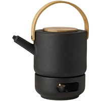 Teekanne & Stövchen Set Theo black von Stelton