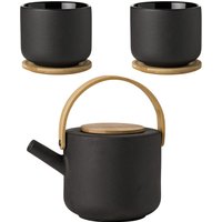 Teekanne & Tasse Set Theo schwarz Teekanne & Tasse Set Theo schwarz von Stelton