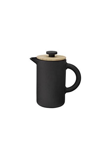 Stelton x-636 - Kaffeebereiter, Pressfilterkanne - Theo - 0,8 Liter - Keramik - schwarz von Stelton