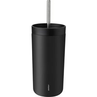 To Go Sip Thermobecher mit Trinkhalm soft black von Stelton