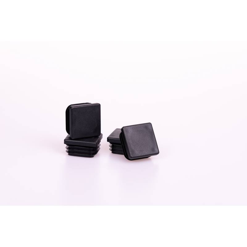 Stema Vierkantstopfen 35 x 35 mm schwarz 4 Stück von Stema