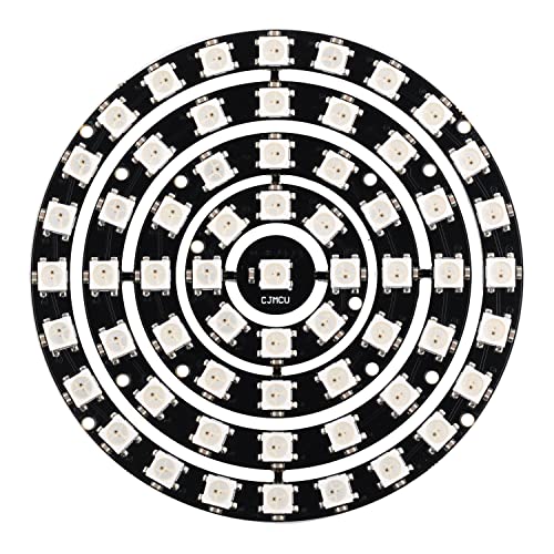 Stemedu 61 Bits RGB LED Ring WS2812 5050 LED Pixel Lampe Individuell adressierbares LED-Licht in voller Traumfarbe mit integrierten Treibern für Ar-Duino Raspberry Pi Stemedu 61 Bits RGB LED Ring WS2812 5050 LED Pixel Lampe Individuell adressierbares LED-Licht in voller Traumfarbe mit integrierten Treibern für Ar-Duino Raspberry Pi von Stemedu