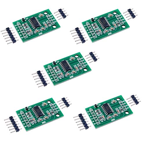 Stemedu HX711 Lastzellen-Verstärker, Breakout-Gewichtssensoren, AD-Modul, Analog-zu-Digital-Konverter, für Arduino Raspberry Pi Mikrocontroller, 5 Stück Stemedu HX711 Lastzellen-Verstärker, Breakout-Gewichtssensoren, AD-Modul, Analog-zu-Digital-Konverter, für Arduino Raspberry Pi Mikrocontroller, 5 Stück von Stemedu